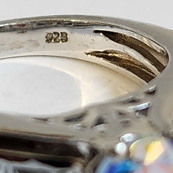 VTG NIB 925 Mercury Mystic Topaz Aurora Borealis Ring Size 7 - Picture 8 of 15